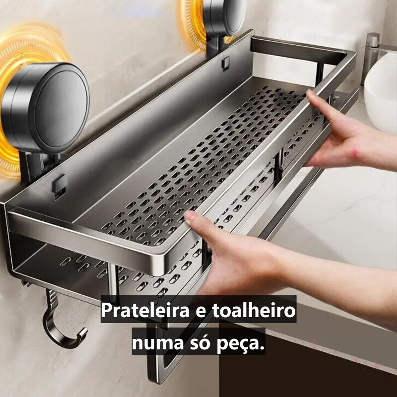 Prateleira Sem Furos — Ventosa Forte (30 cm)