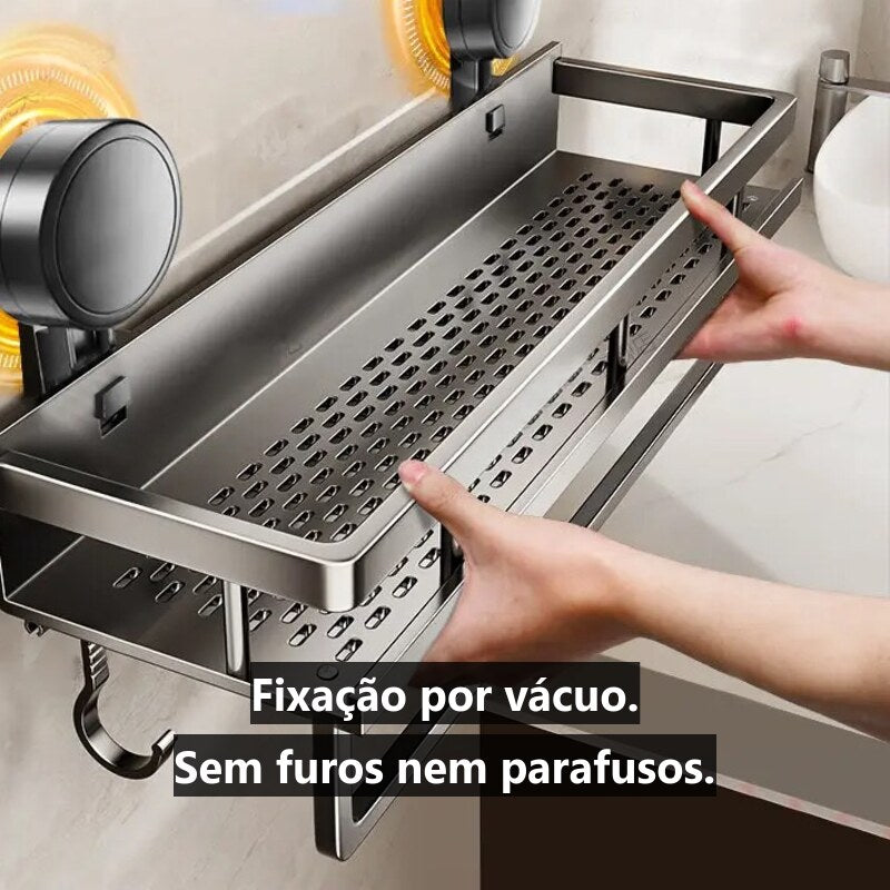 Prateleira Sem Furos — Ventosa Forte (30 cm)