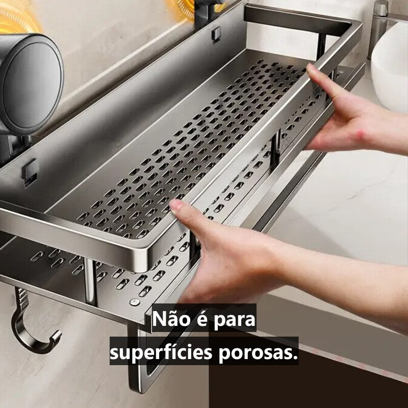 Prateleira Sem Furos — Ventosa Forte (30 cm)