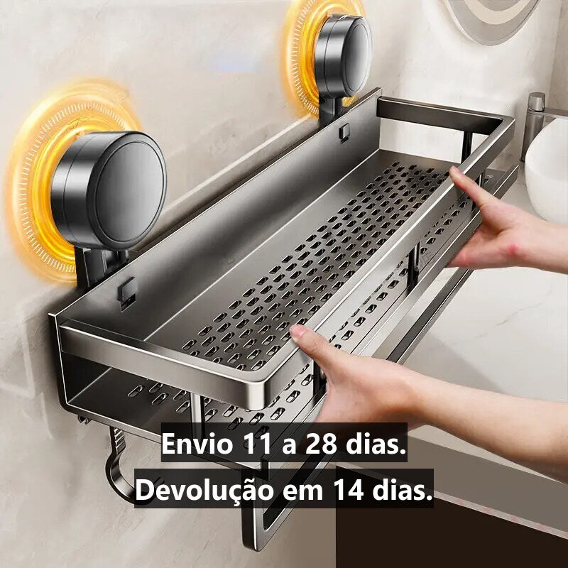 Prateleira Sem Furos — Ventosa Forte (30 cm)